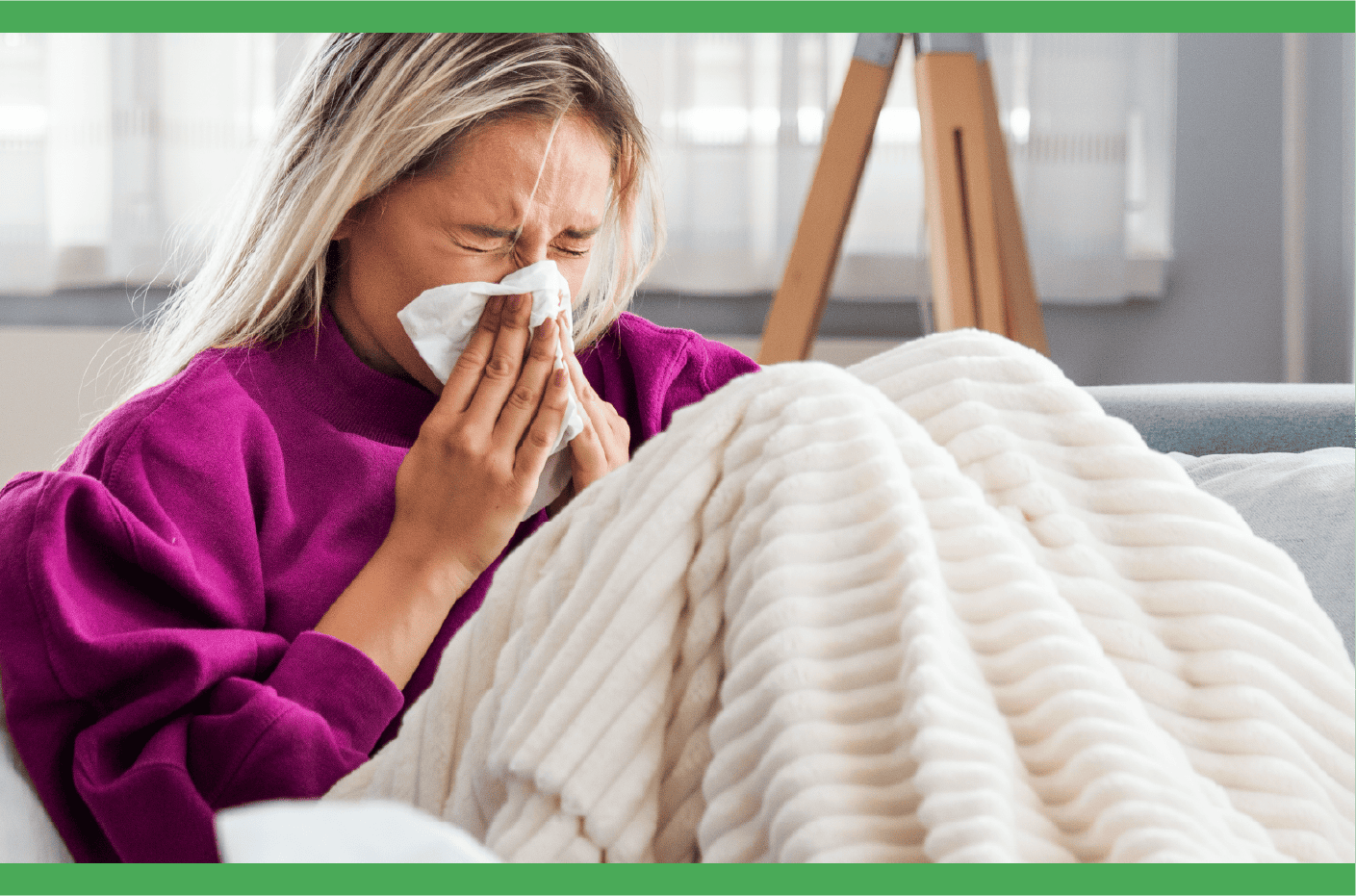 Indoor allergies illustration