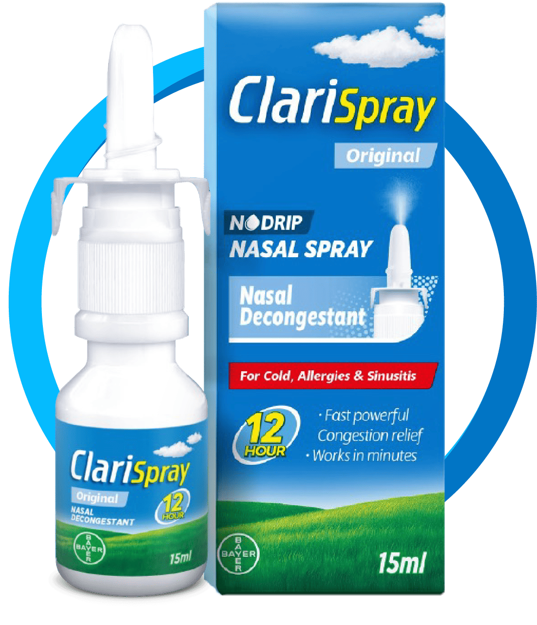 Clarispray pack and bottle